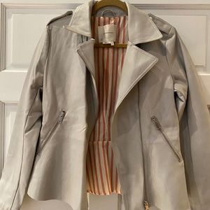 Grey “Leather” Anthropologie jacket
